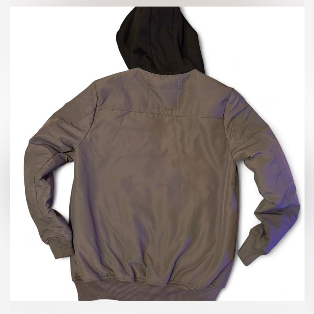 Hurley Gray Bomber Jacket - Picture 4 of 7